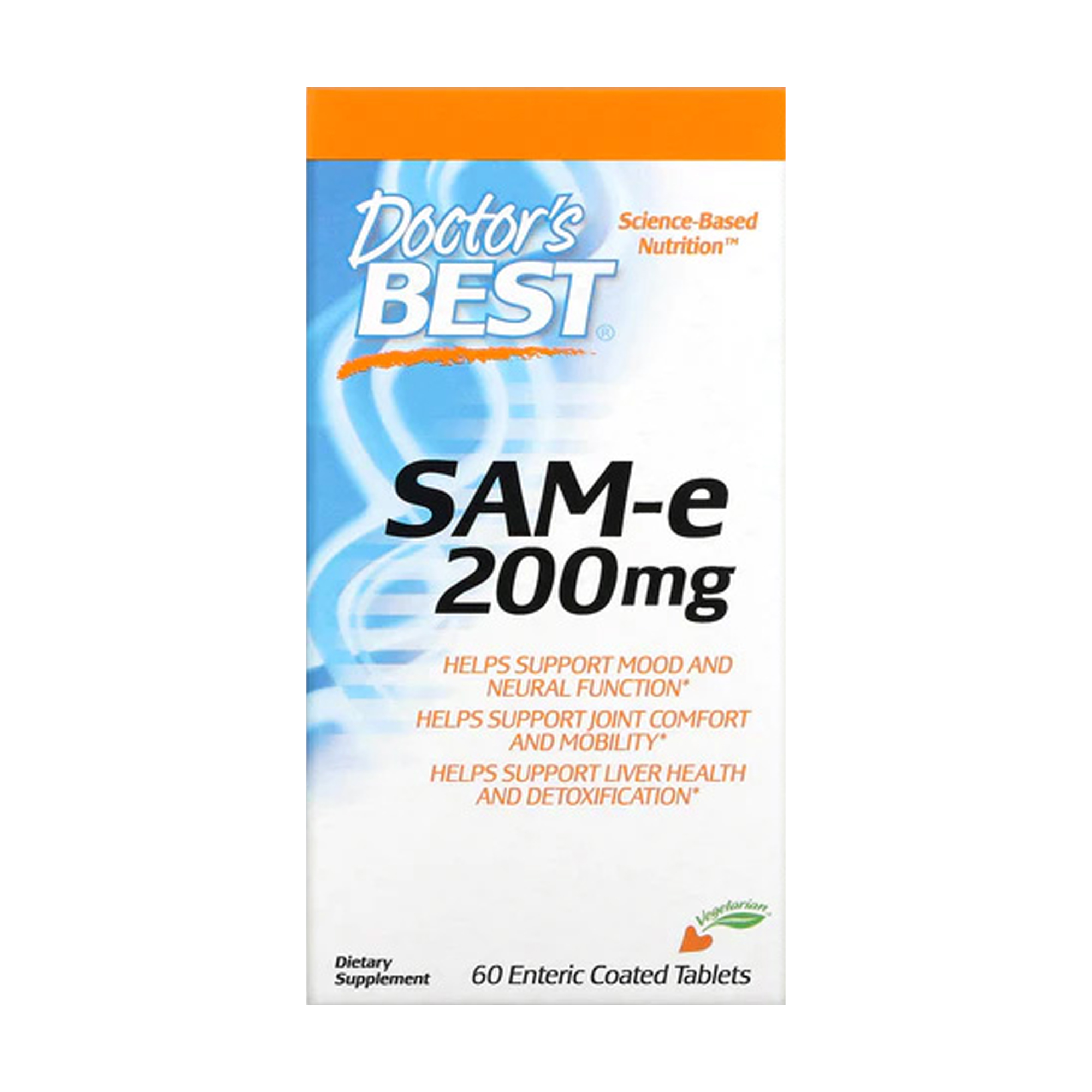 Уцінка! S-Аденозилметіонін Doctor's Best SAM-e 200 мг, 60 таблеток